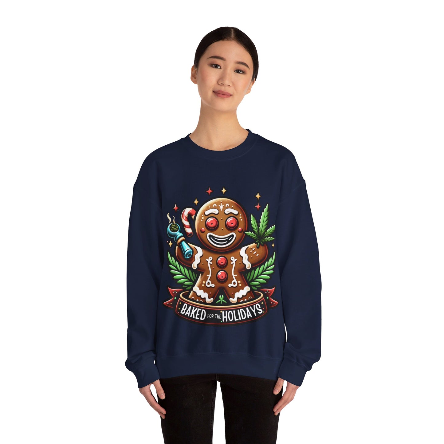 Baked for holidays Unisex Heavy Blend™ Crewneck Sweatshirt Printify