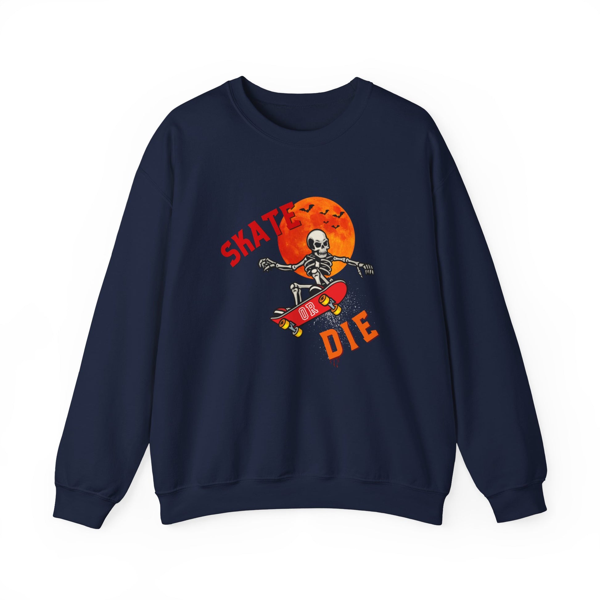 Skate or Die Sweatshirt for Halloween - Unisex Heavy Blend™ Crewneck Sweatshirt Printify