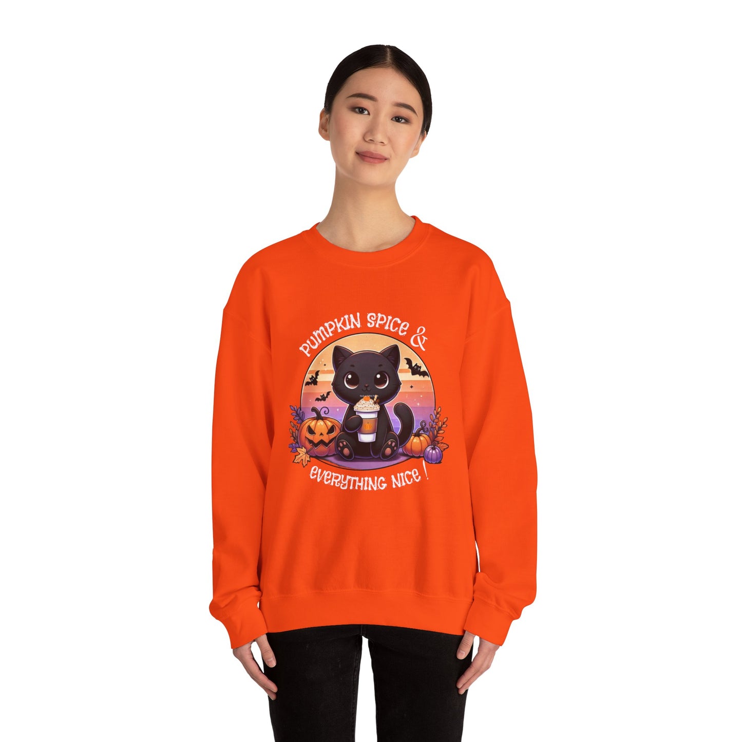 Pumpkin Spice & Everything nice - Unisex Heavy Blend™ Crewneck Sweatshirt Printify