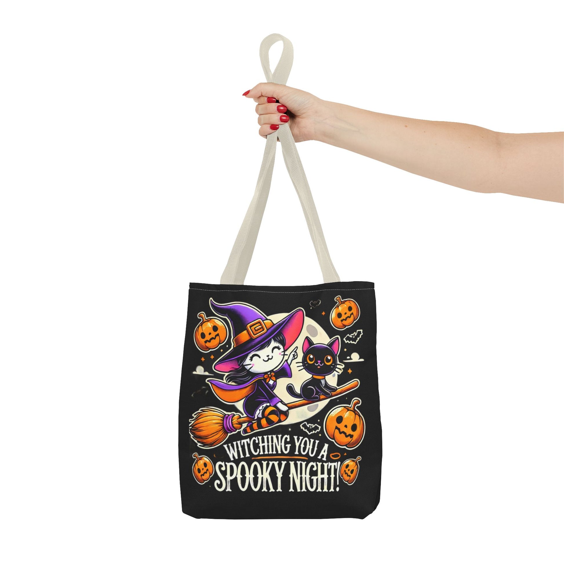 Witching you a Spooky night Tote Bag (AOP) Printify