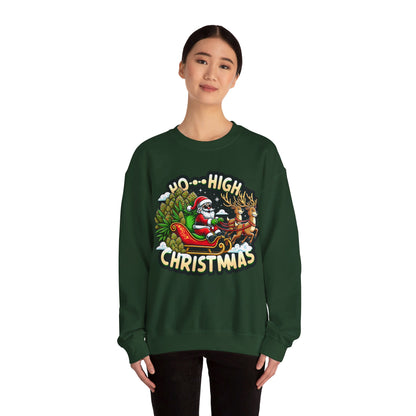 Ho High Christmas Unisex Heavy Blend™ Crewneck Sweatshirt Printify