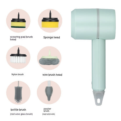 Electric Cleaning Brush Dishwashing Brush Automatic Wireless USB Rechargeable Professional Kitchen Bathtub Tile Cleaning Brushes Les Visionnaires