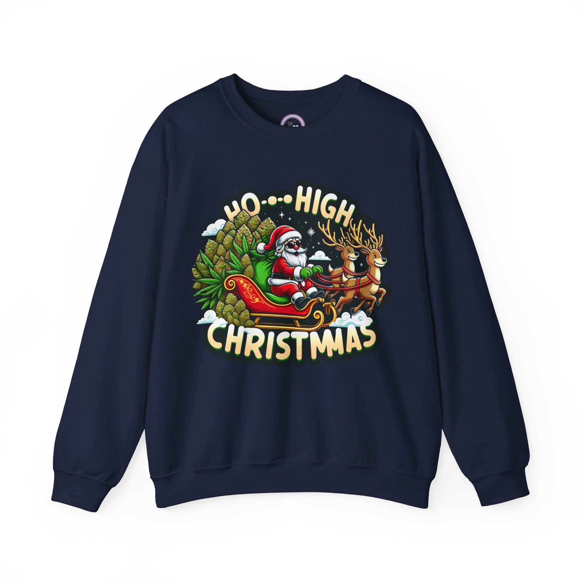 Ho High Christmas Unisex Heavy Blend™ Crewneck Sweatshirt Printify