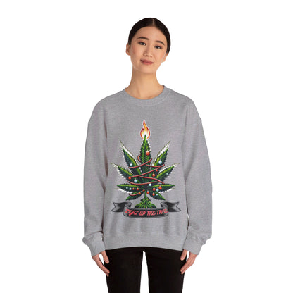 Light up the tree Unisex Heavy Blend™ Crewneck Sweatshirt Printify