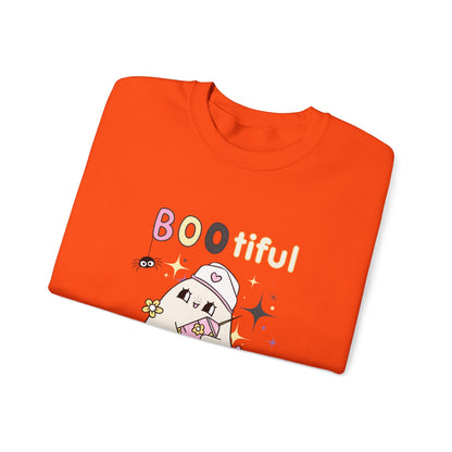 Bootiful Nurse - Unisex Heavy Blend™ Crewneck Sweatshirt for Halloween Printify