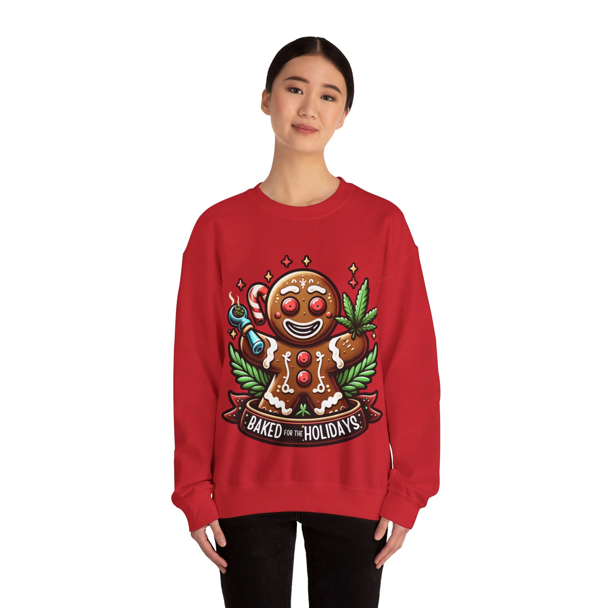 Baked for holidays Unisex Heavy Blend™ Crewneck Sweatshirt Printify