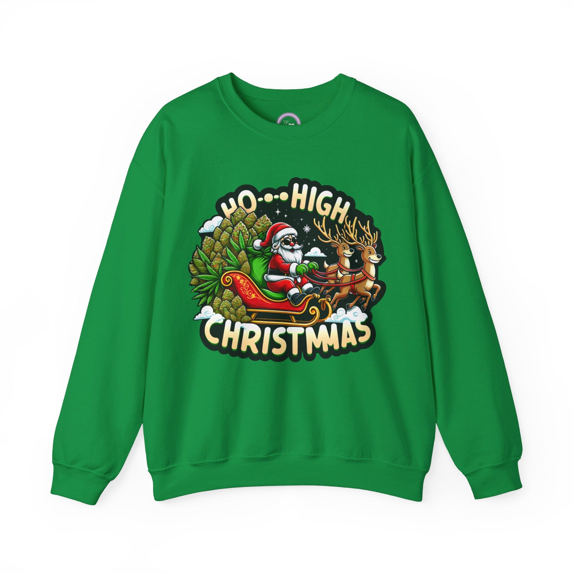 Ho High Christmas Unisex Heavy Blend™ Crewneck Sweatshirt Printify