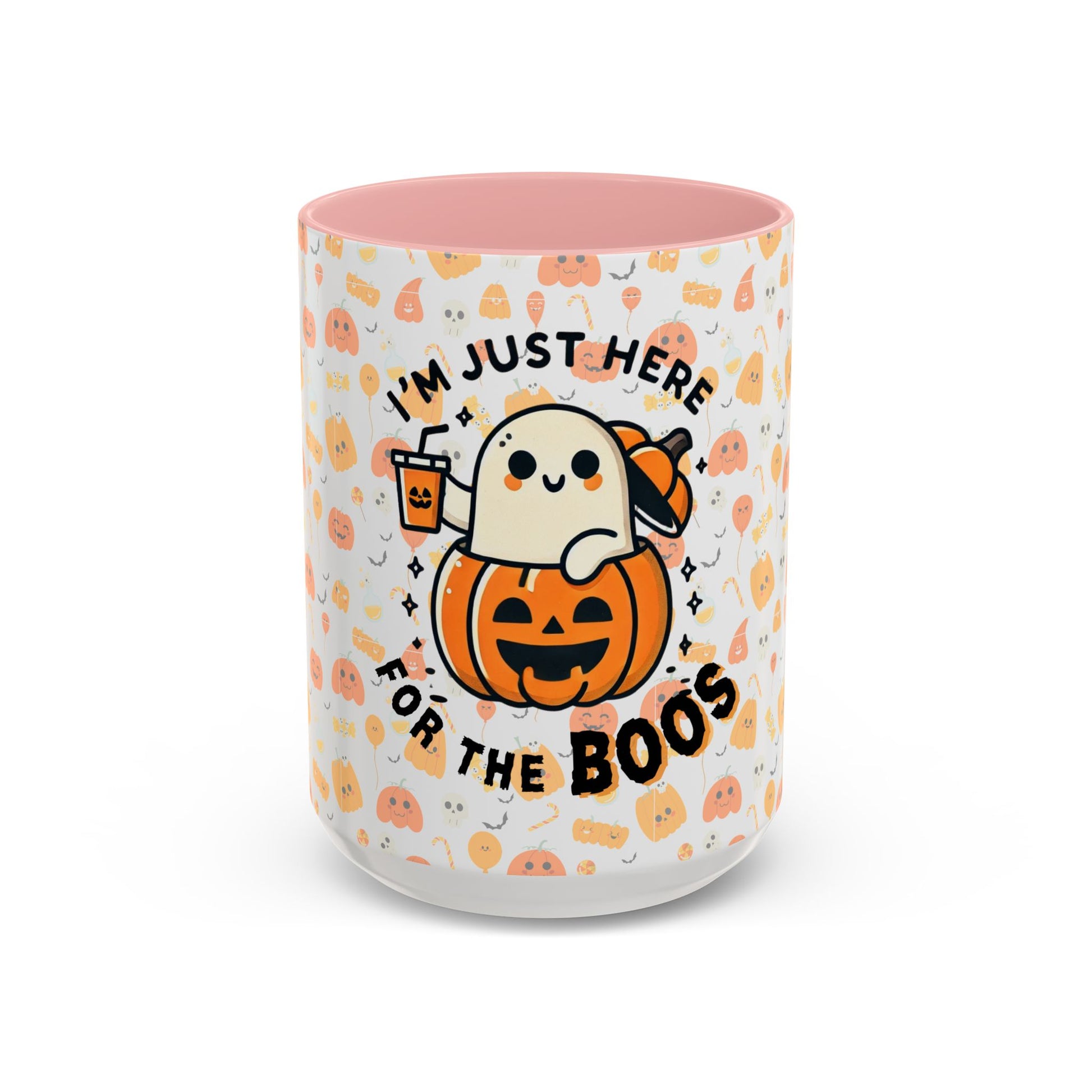 Just here for the BOOS Accent Coffee Mug (11, 15oz) Printify