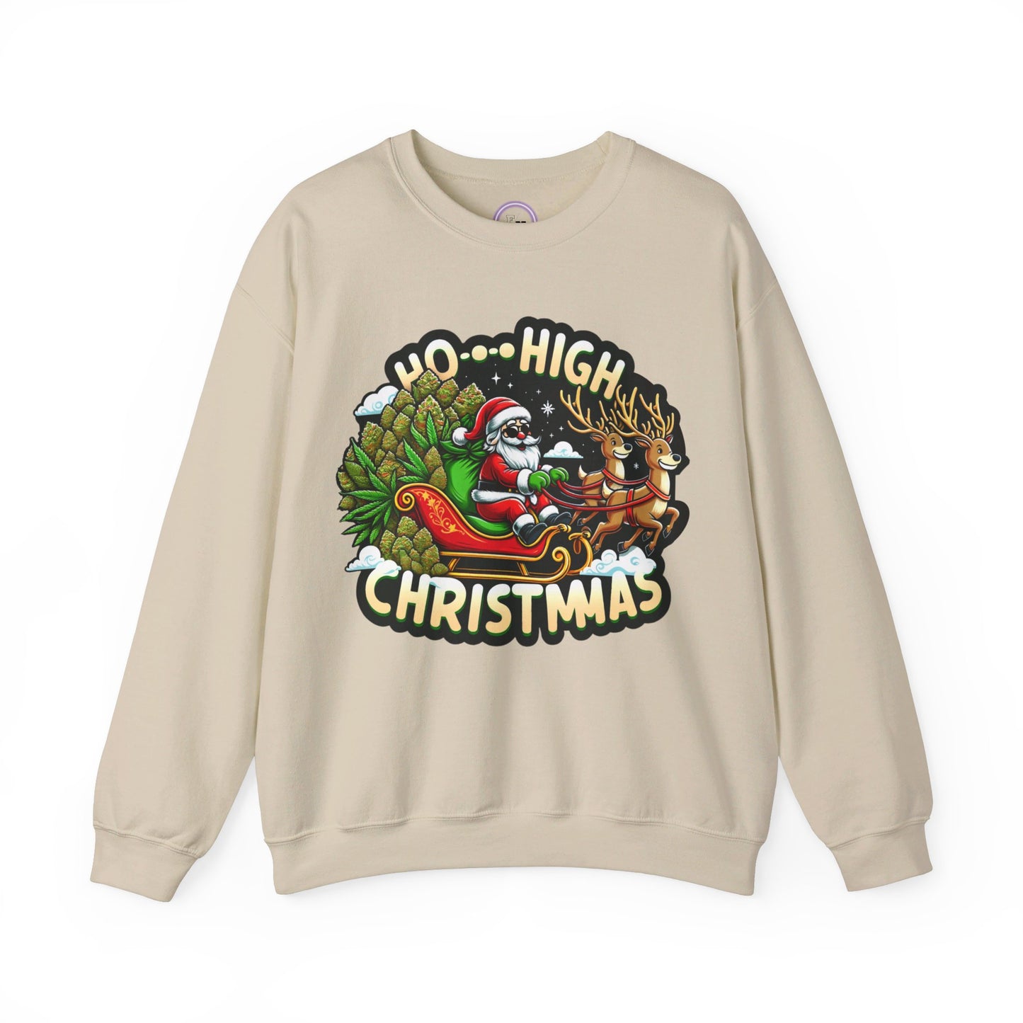 Ho High Christmas Unisex Heavy Blend™ Crewneck Sweatshirt Printify