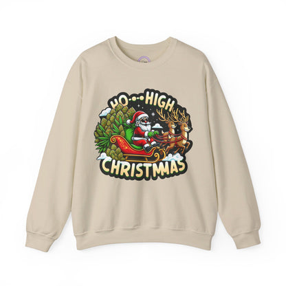 Ho High Christmas Unisex Heavy Blend™ Crewneck Sweatshirt Printify