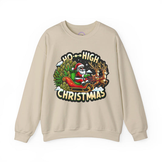 Ho High Christmas Unisex Heavy Blend™ Crewneck Sweatshirt Printify