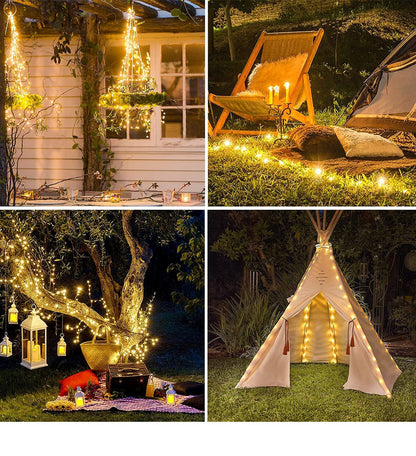 USB Smart Bluetooth Led Copper Wire String Light App Control Christmas Tree Decor New Year Fairy Light Garland Christmas Decoration Les Visionnaires