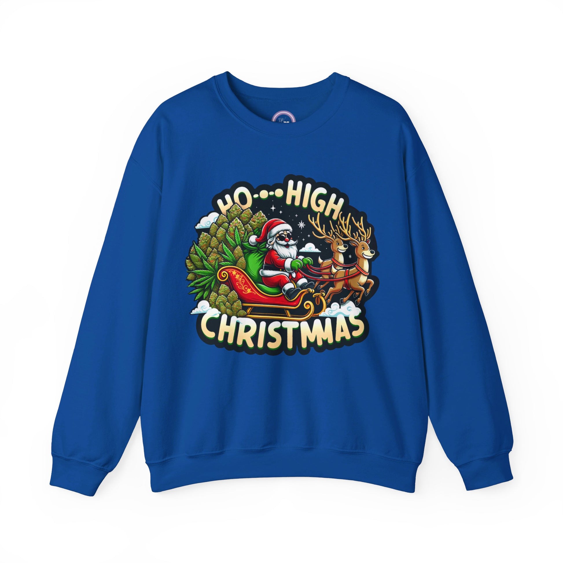 Ho High Christmas Unisex Heavy Blend™ Crewneck Sweatshirt Printify