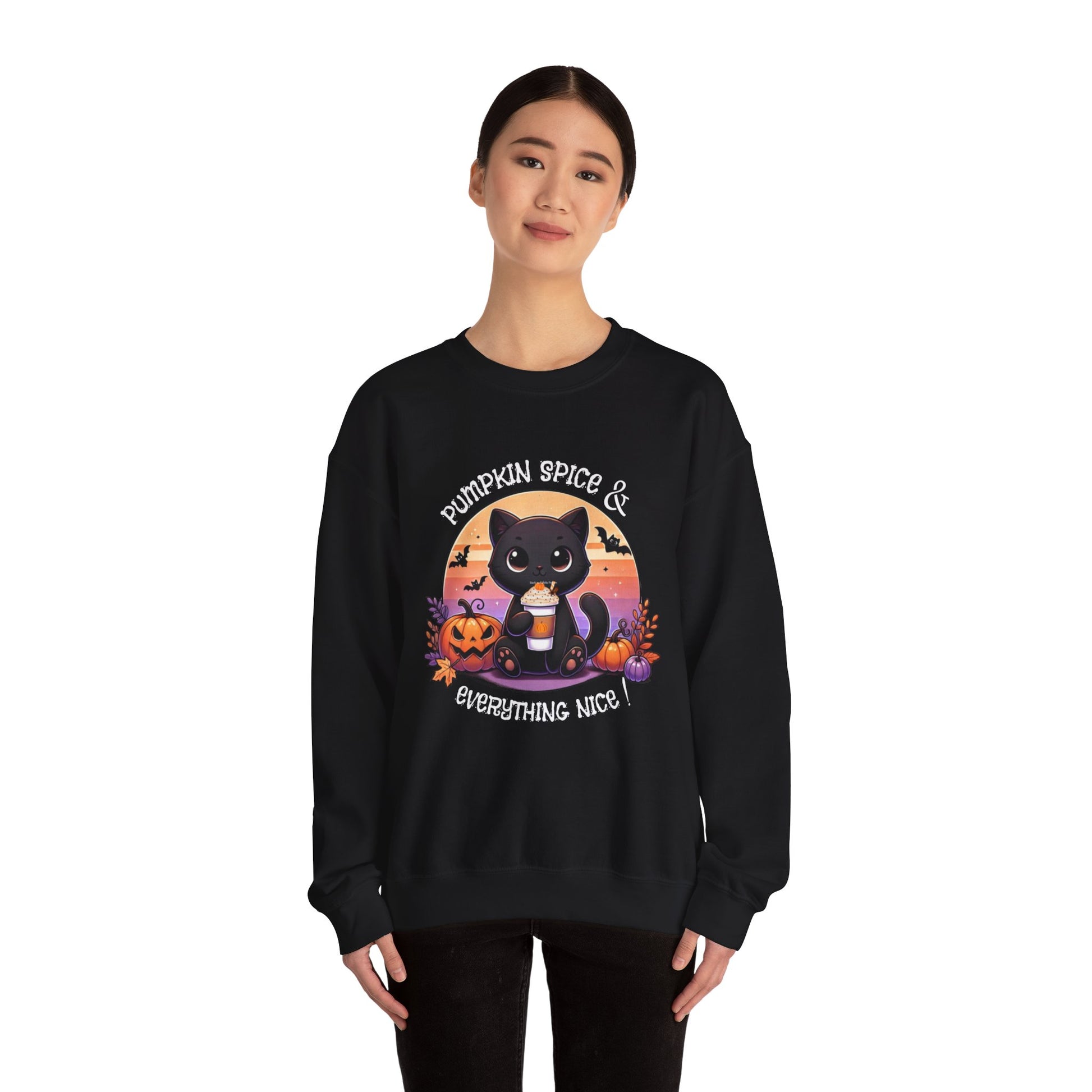 Pumpkin Spice & Everything nice - Unisex Heavy Blend™ Crewneck Sweatshirt Printify