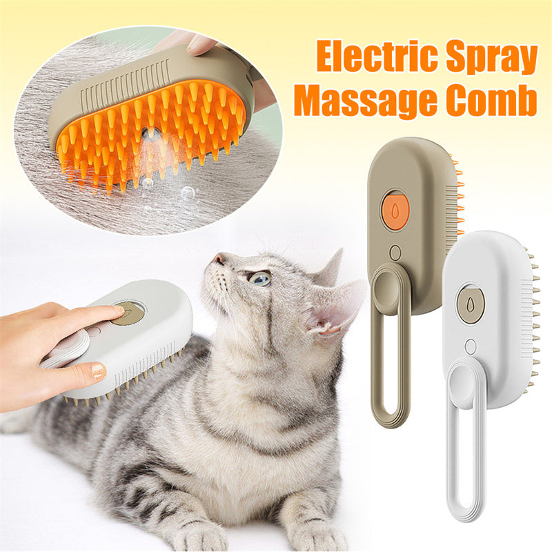 Cat Steam Brush Steamy Dog Brush 3 In 1 Electric Spray Cat Hair Brushes For Massage Pet Grooming Comb Hair Removal Combs Pet Products Les Visionnaires