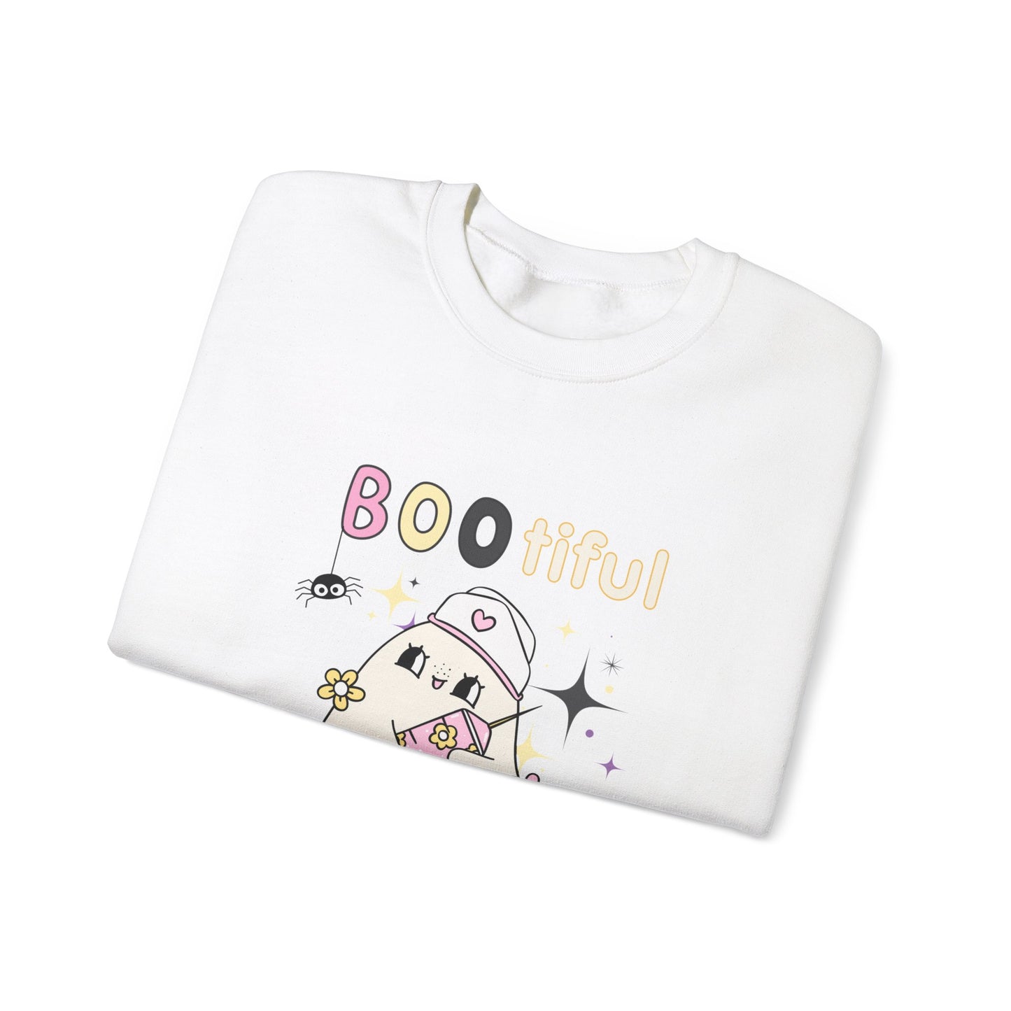 Bootiful Nurse - Unisex Heavy Blend™ Crewneck Sweatshirt for Halloween Printify