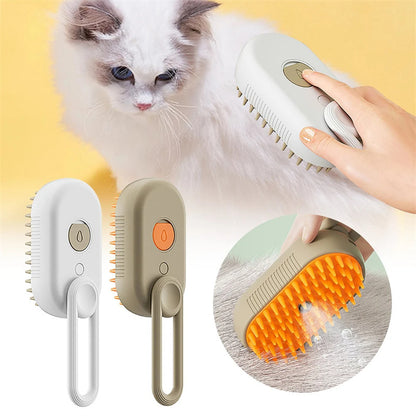 Cat Steam Brush Steamy Dog Brush 3 In 1 Electric Spray Cat Hair Brushes For Massage Pet Grooming Comb Hair Removal Combs Pet Products Les Visionnaires