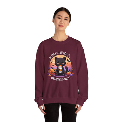 Pumpkin Spice & Everything nice - Unisex Heavy Blend™ Crewneck Sweatshirt Printify