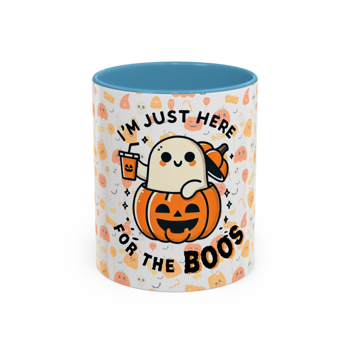 Just here for the BOOS Accent Coffee Mug (11, 15oz) Printify