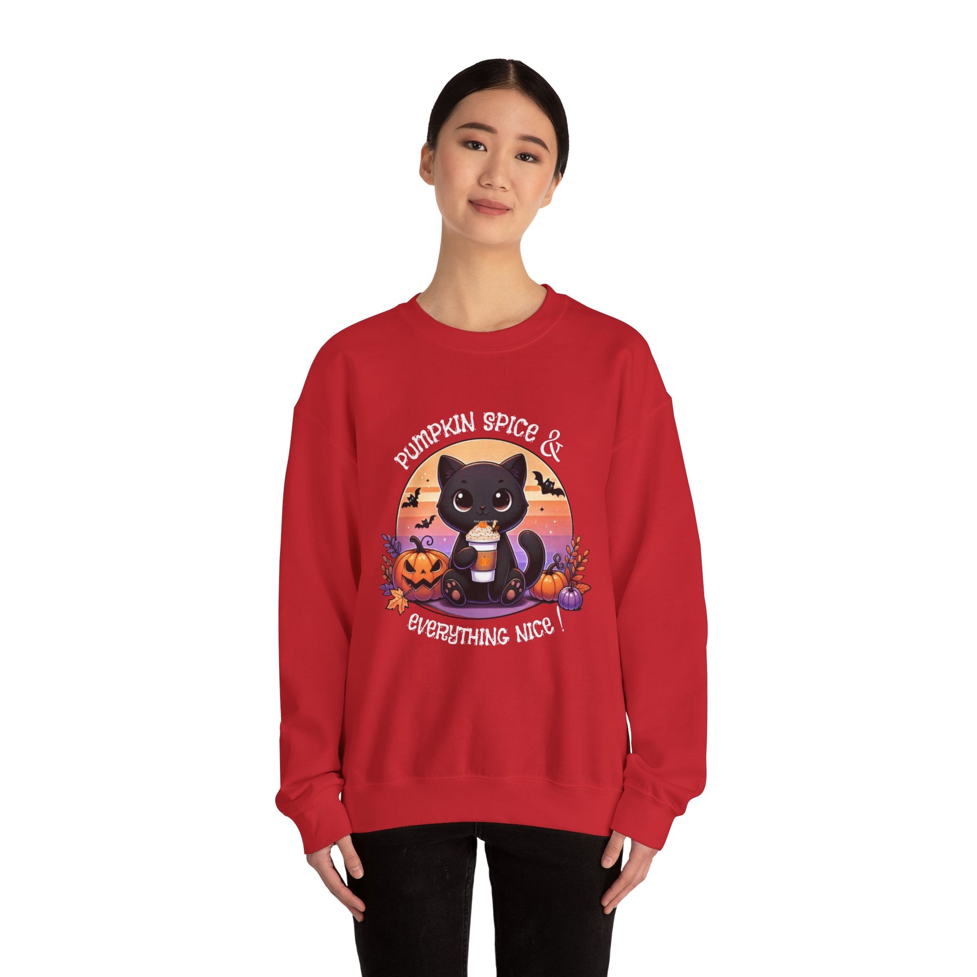 Pumpkin Spice & Everything nice - Unisex Heavy Blend™ Crewneck Sweatshirt Printify