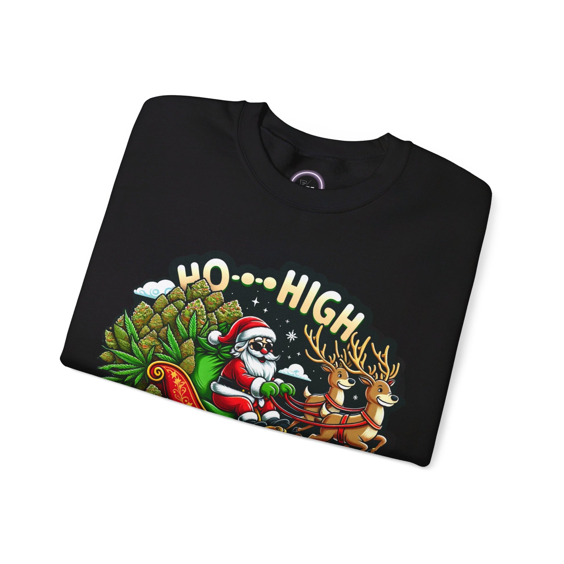 Ho High Christmas Unisex Heavy Blend™ Crewneck Sweatshirt Printify