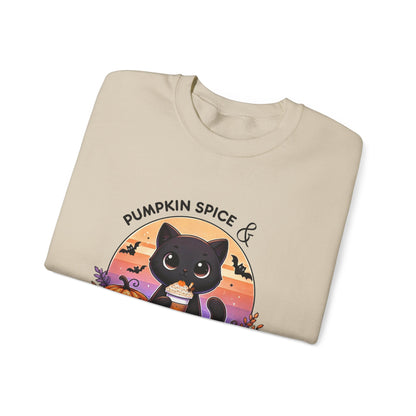 Pumpkin Spice & Everything nice - Unisex Heavy Blend™ Crewneck Sweatshirt Printify