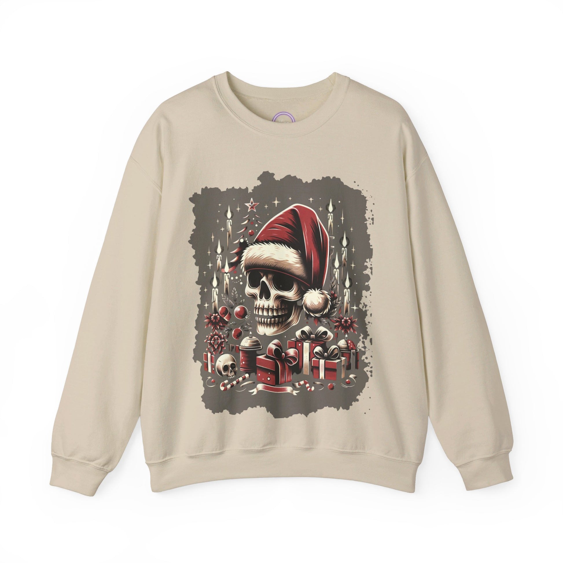 Skull's Christmas Unisex Heavy Blend™ Crewneck Sweatshirt Printify