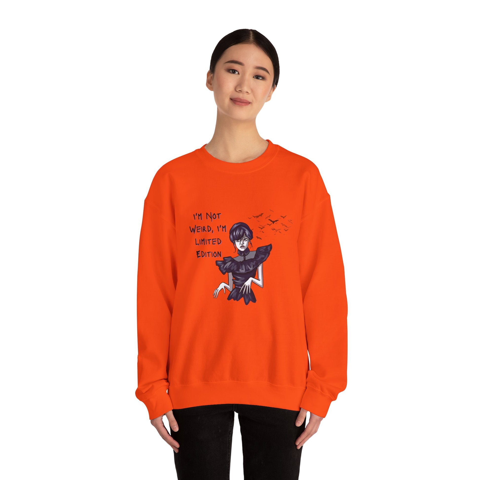 Wednesday Sweatshirt for Halloween - Unisex Heavy Blend™ Crewneck Sweatshirt Printify