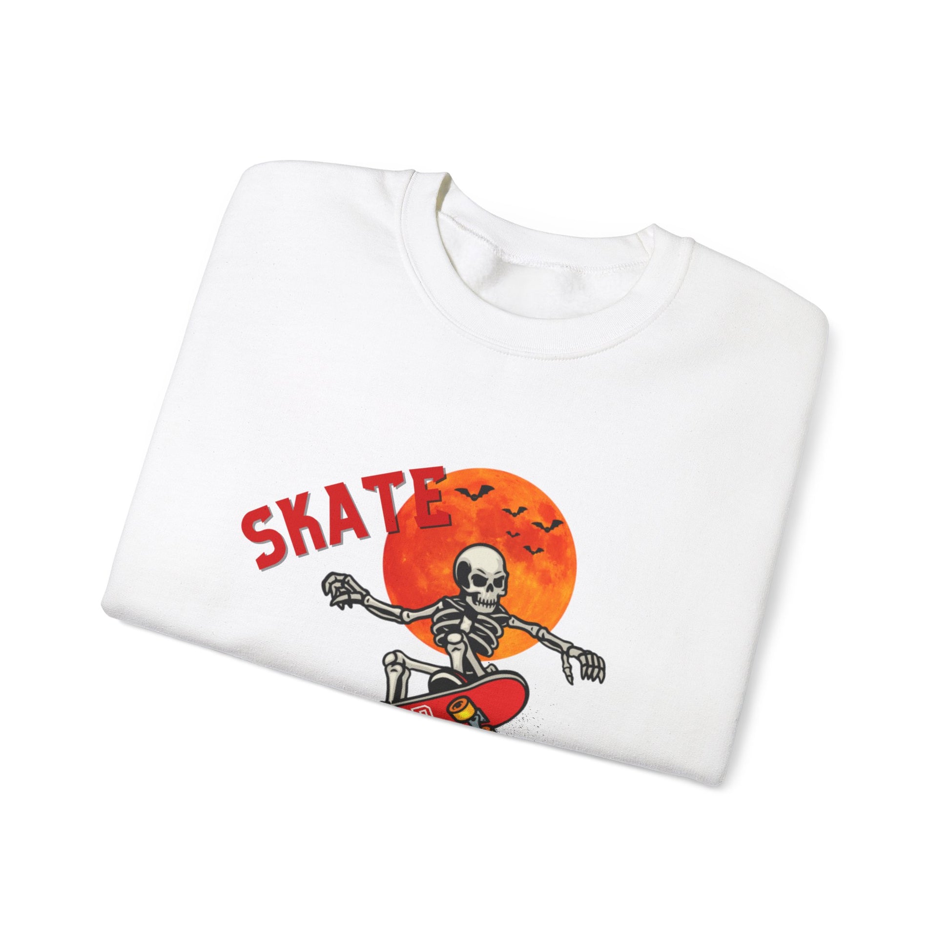 Skate or Die Sweatshirt for Halloween - Unisex Heavy Blend™ Crewneck Sweatshirt Printify