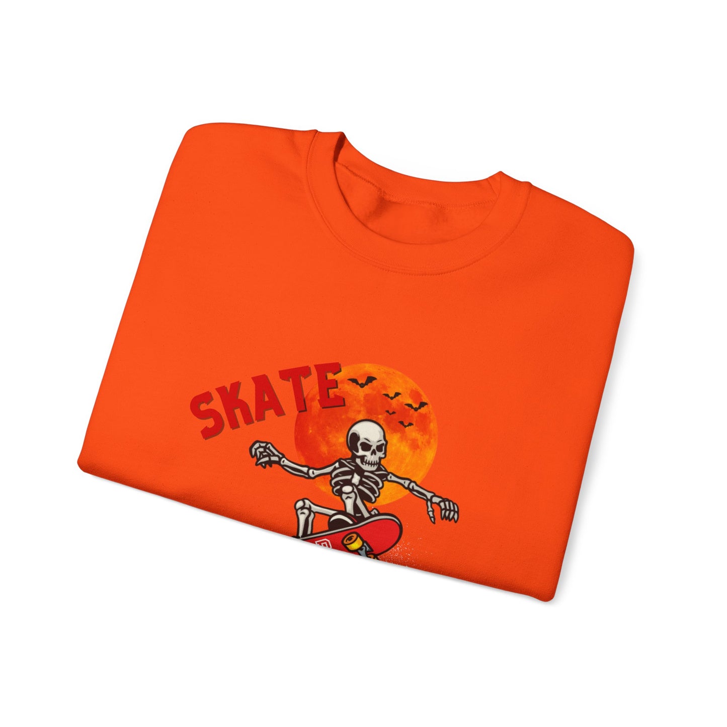 Skate or Die Sweatshirt for Halloween - Unisex Heavy Blend™ Crewneck Sweatshirt Printify