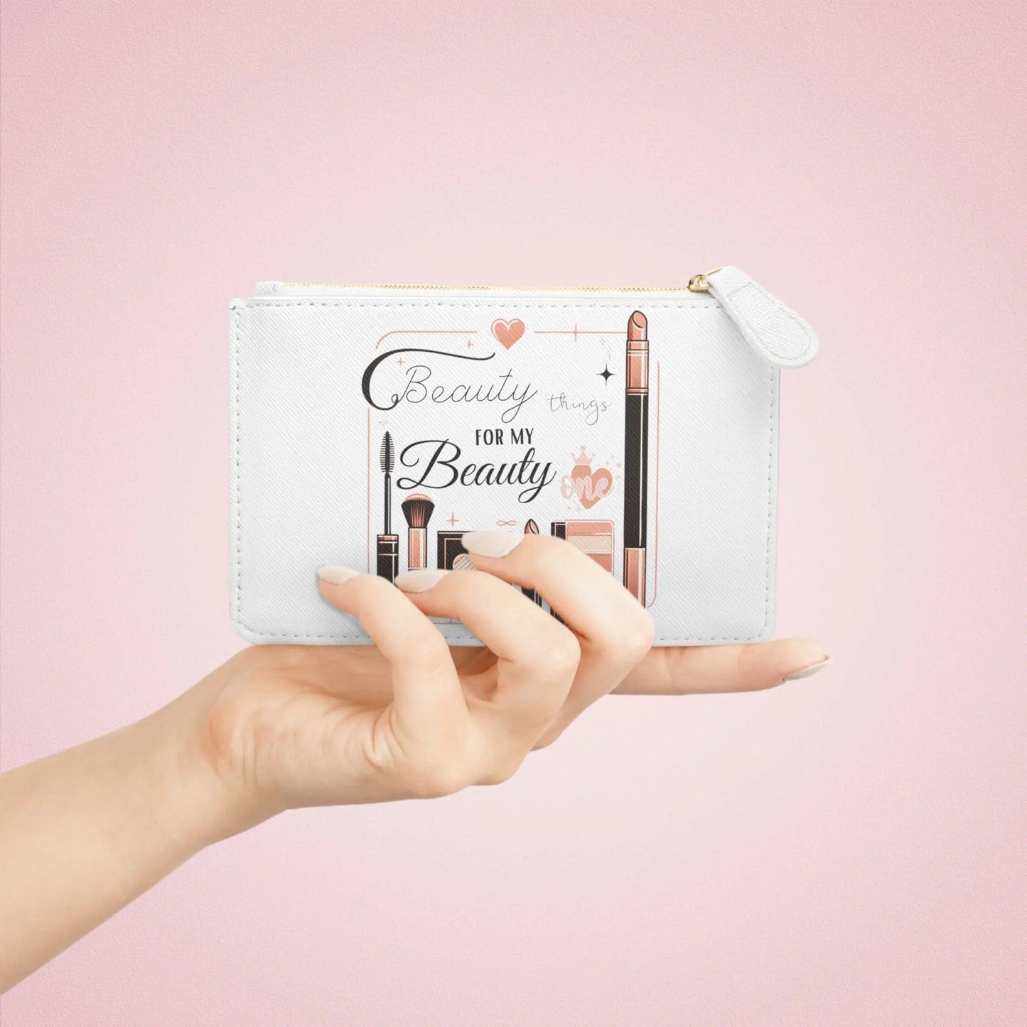 Beauty Things Mini Clutch Bag White - NOVINC