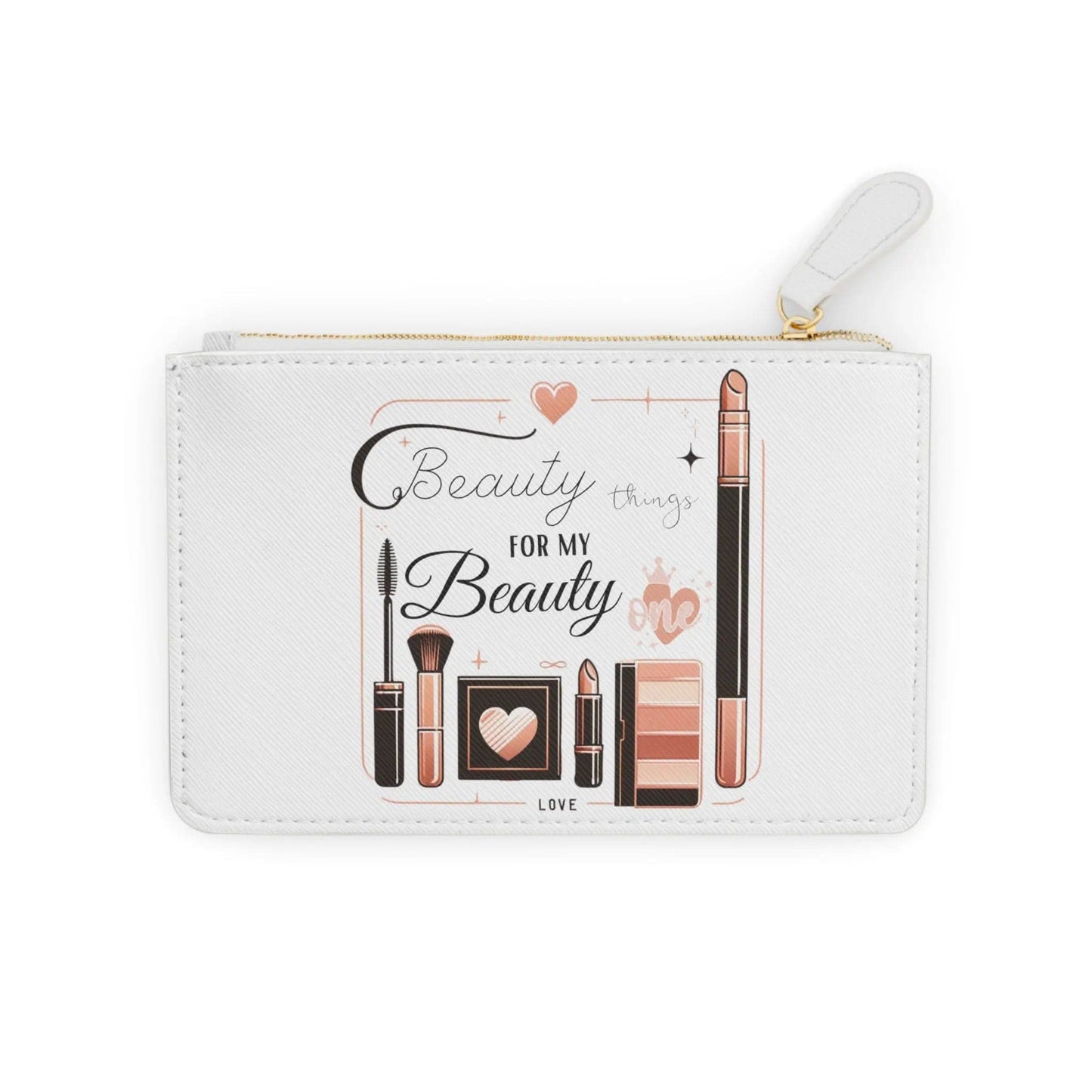 Beauty Things Mini Clutch Bag White - NOVINC