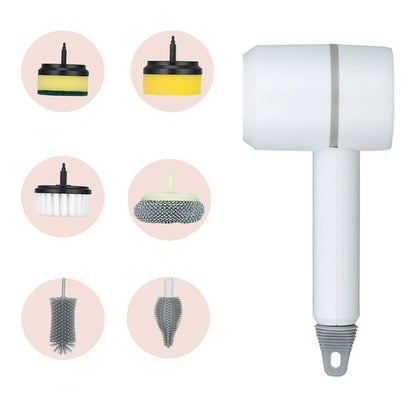 Electric Cleaning Brush Dishwashing Brush Automatic Wireless USB Rechargeable Professional Kitchen Bathtub Tile Cleaning Brushes Les Visionnaires