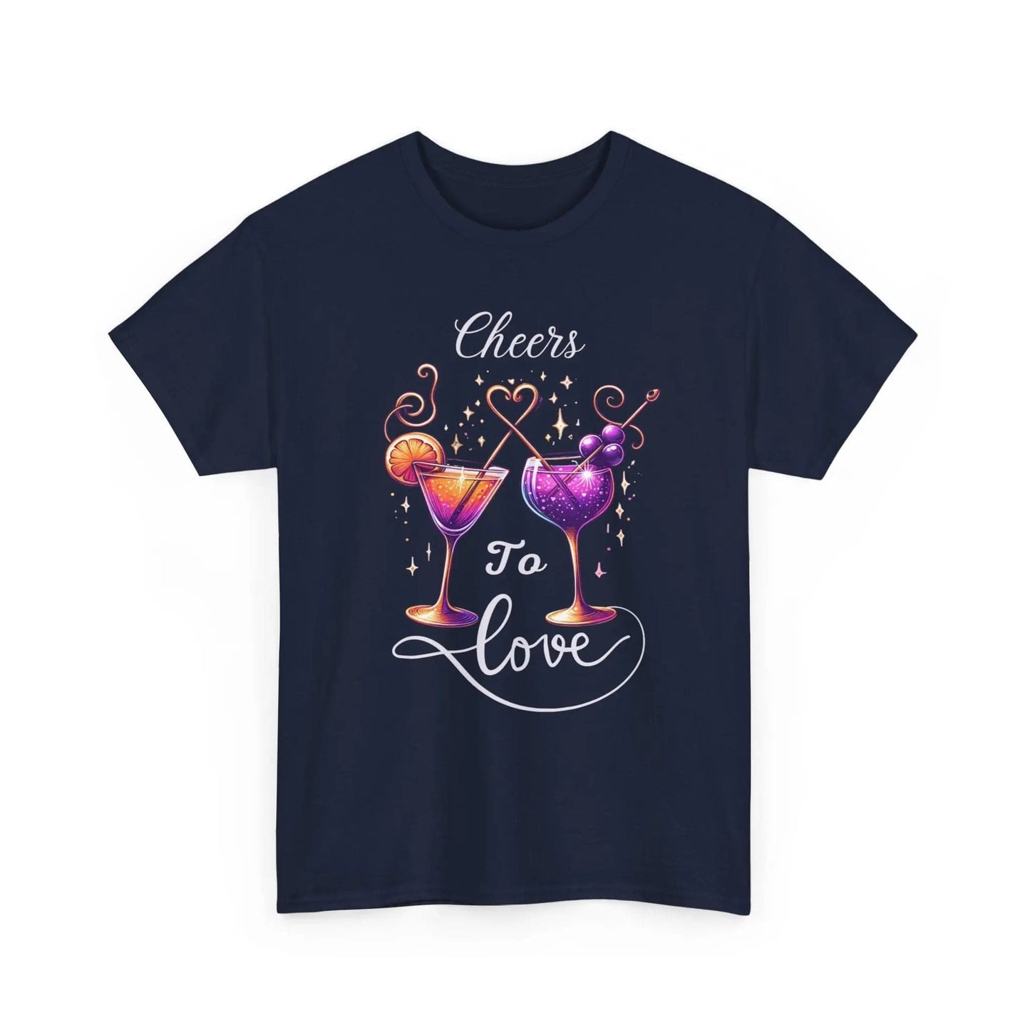 Cheers to love Unisex Heavy Cotton Tee - NOVINC