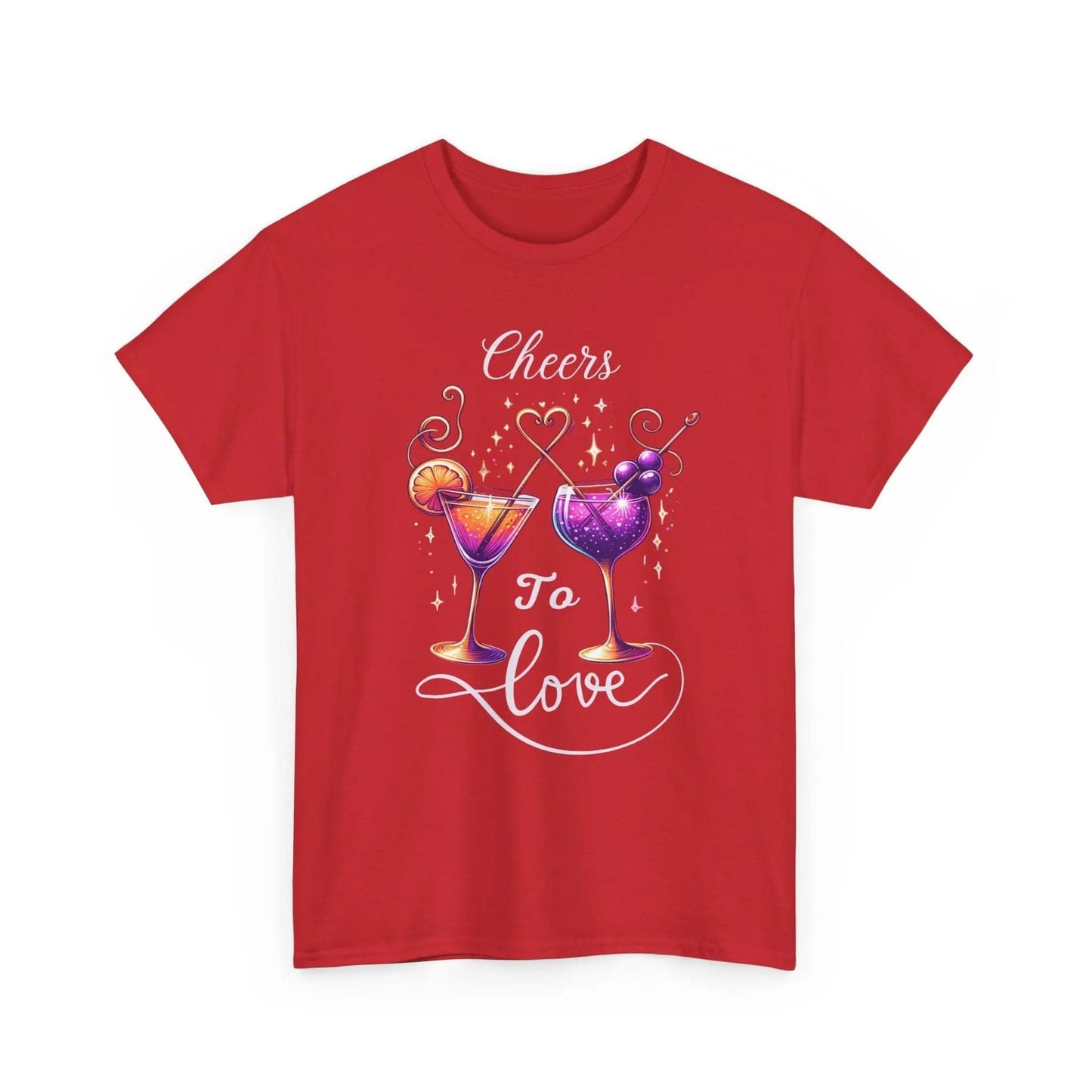 Cheers to love Unisex Heavy Cotton Tee - NOVINC