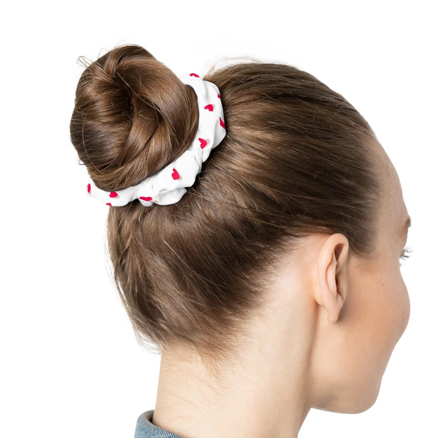 Coeur blanc - Scrunchie - NOVINC