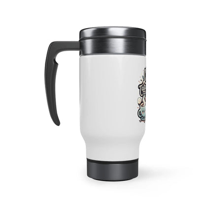 Coffee tastes better Stainless Steel Travel Mug with Handle, 14oz - NOVINC