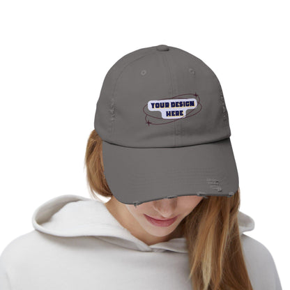 Customizable your design 2 - Unisex Distressed Cap - NOVINC