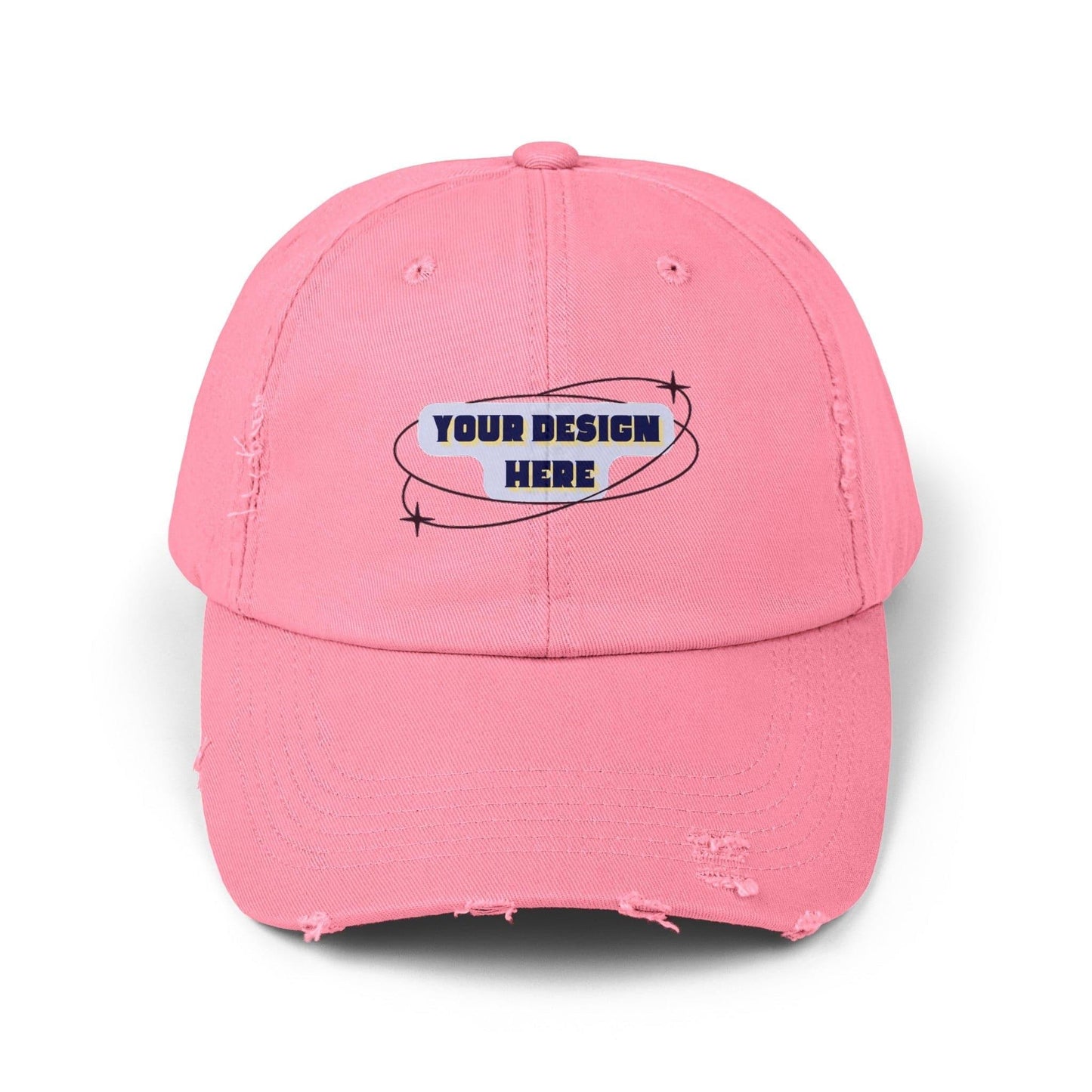 Customizable your design 2 - Unisex Distressed Cap - NOVINC