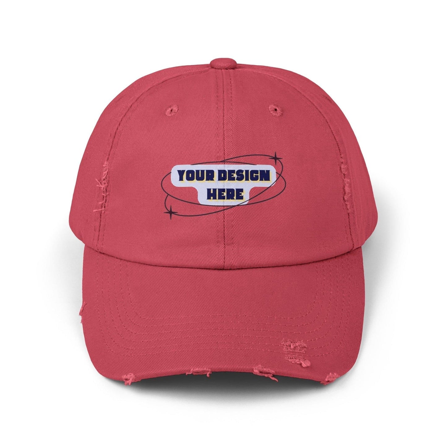 Customizable your design 2 - Unisex Distressed Cap - NOVINC