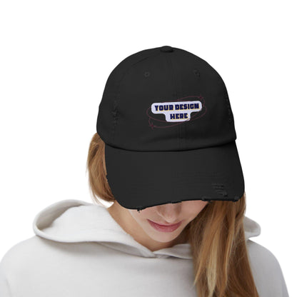 Customizable your design 2 - Unisex Distressed Cap - NOVINC