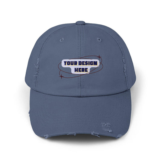 Customizable your design 2 - Unisex Distressed Cap - NOVINC