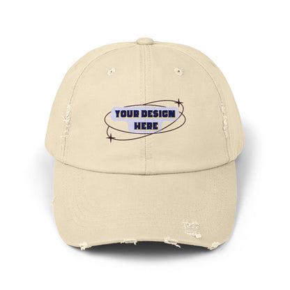 Customizable your design 2 - Unisex Distressed Cap - NOVINC