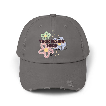 Customizable your design - Unisex Distressed Cap - NOVINC