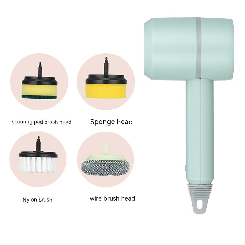 Electric Cleaning Brush Dishwashing Brush Automatic Wireless USB Rechargeable Professional Kitchen Bathtub Tile Cleaning Brushes Les Visionnaires