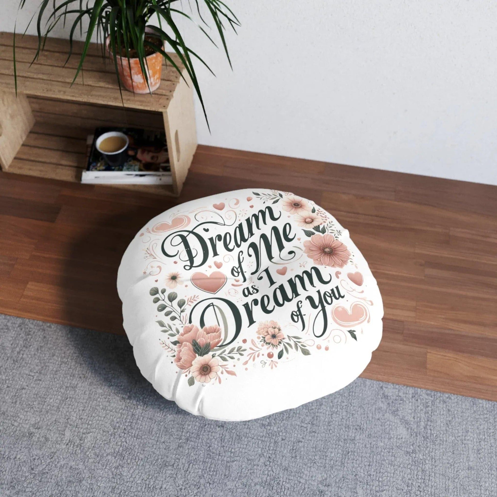 Dream of me Tufted Floor Pillow, Round - NOVINC