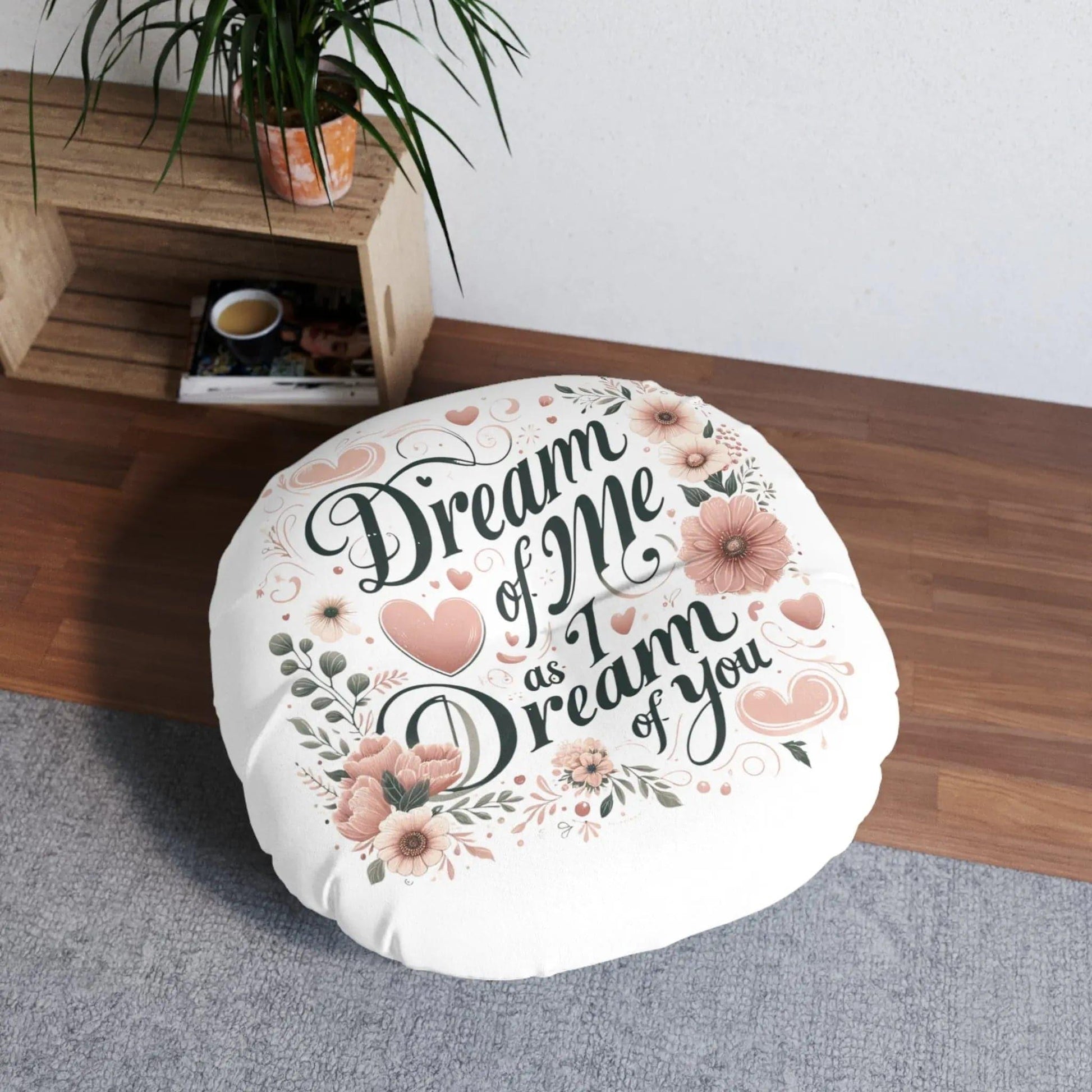 Dream of me Tufted Floor Pillow, Round - NOVINC