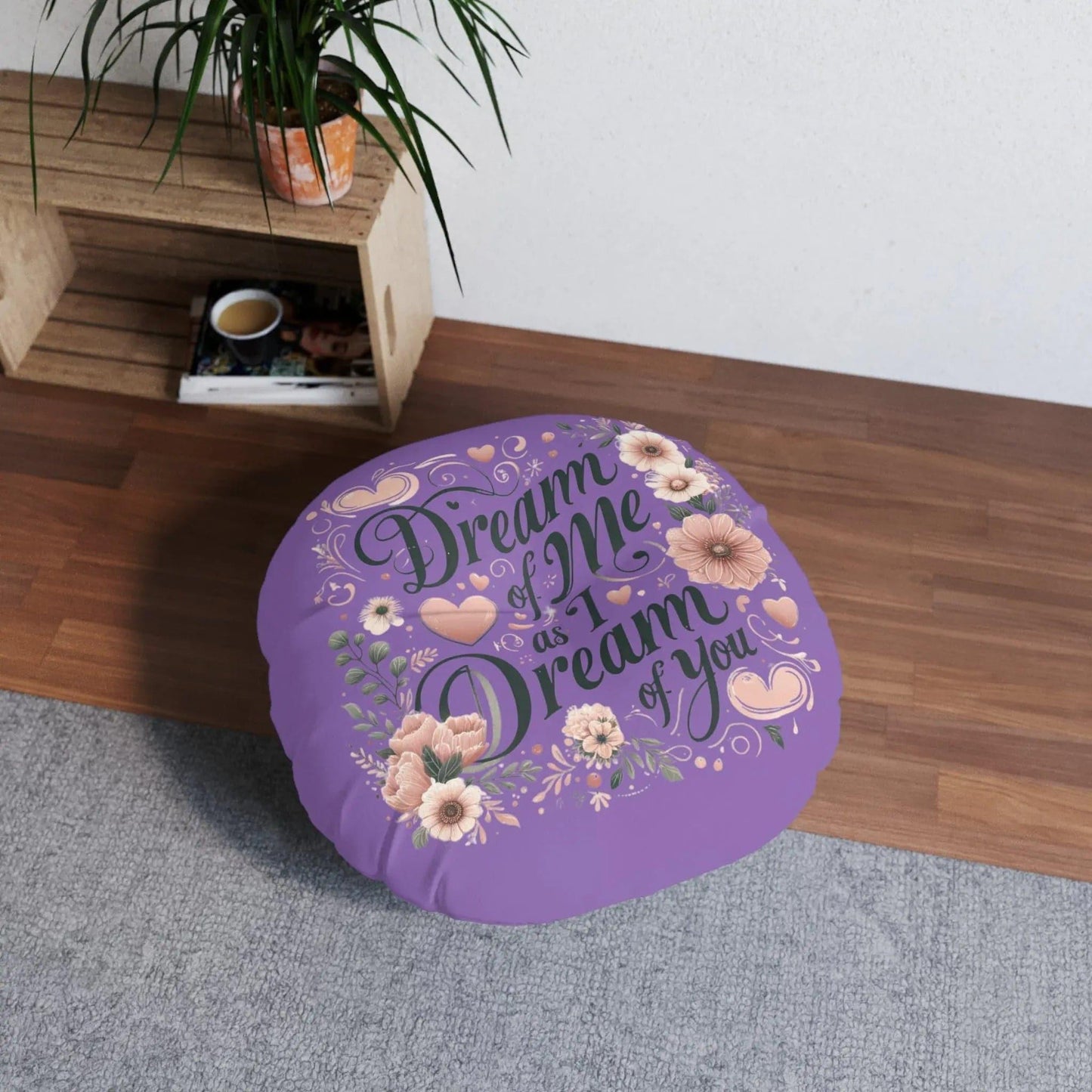 Dream of me Tufted Floor Pillow, Round - NOVINC