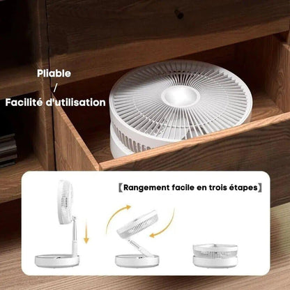 FoldAir - Ventilateur portable rétractable sans fil - NOVINC