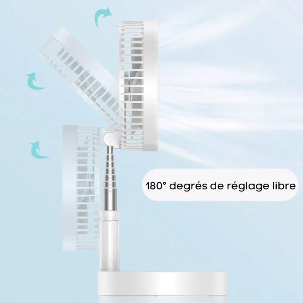 FoldAir - Ventilateur portable rétractable sans fil - NOVINC